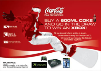 CocaCola-NZSki Promotional material for CocaCola NZ by 1 Group